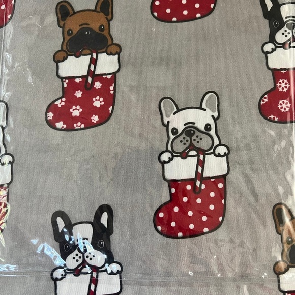 Frenchie French Bulldog FULL Size Sheet Set | 4pcs | Christmas - Picture 3 of 5
